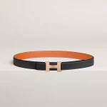 Mini Constance belt buckle & Reversible leather strap 24 mm